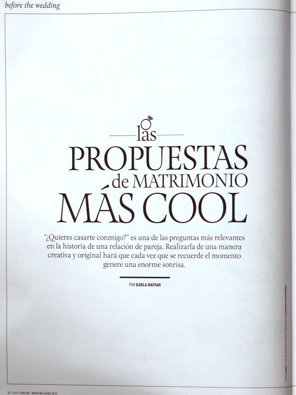 Caras: Wedding Guide 2015
