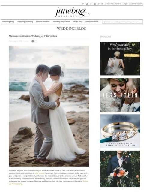Junebug Weddings: Villa Violeta